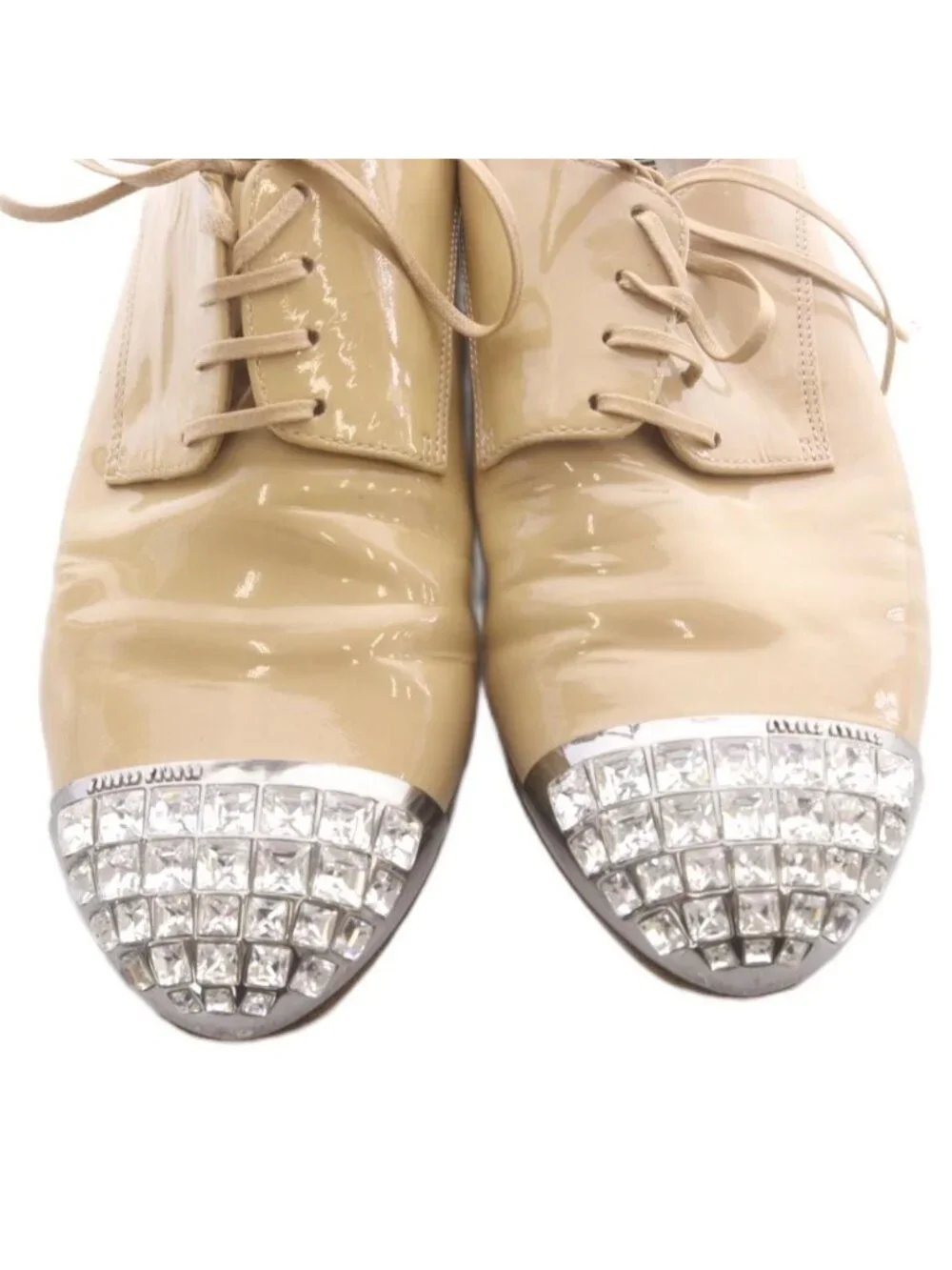 Miu Miu Miu Pumps Bijou Beige Heel 37